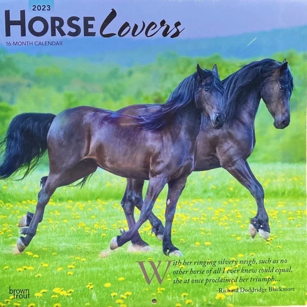 Calendar “Horse Lovers” Sixteen Months Brand New Gorgeous Photography